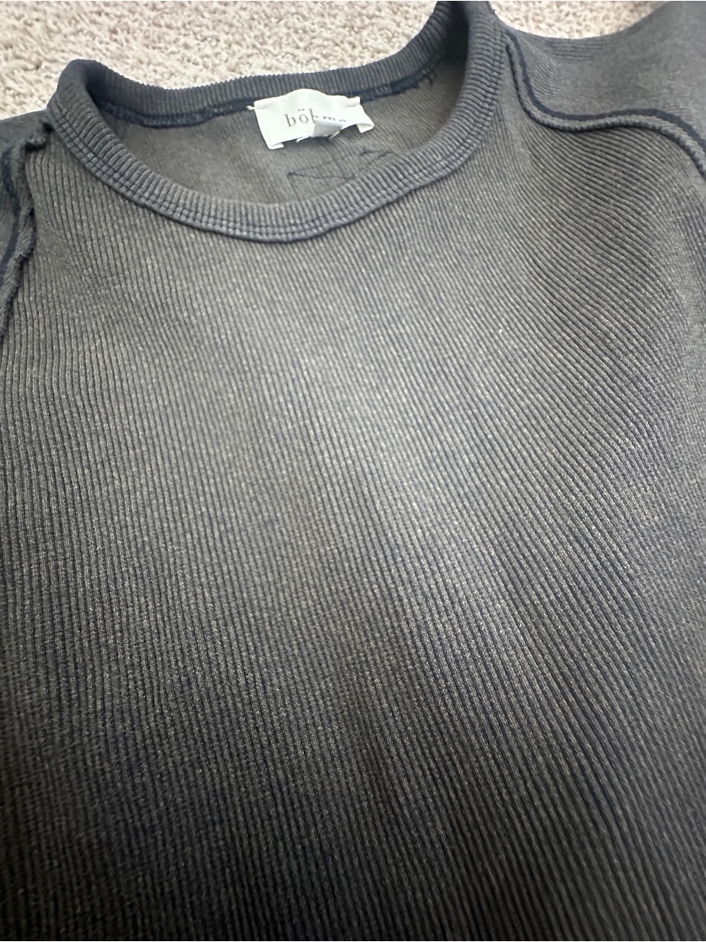 Small Bohme charcoal Black Sleeveless Knit Top - Picture 3 of 4